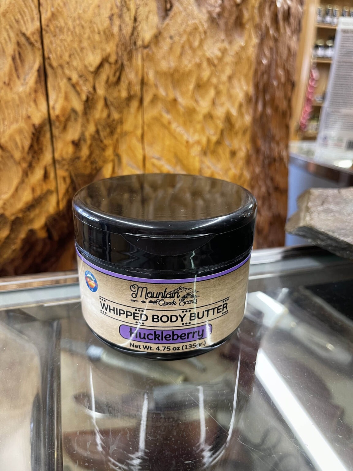 Black Cedarwood & juniper whipped body butter Montana Scents Old West